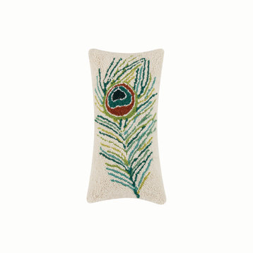 Peacock Feather Hook Pillow
