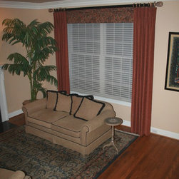 Tapestries at the Window:  Living Room - Window Treatments