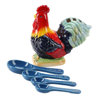 Rooster Measuring Spoons - Farmhouse - Measuring Spoons - by