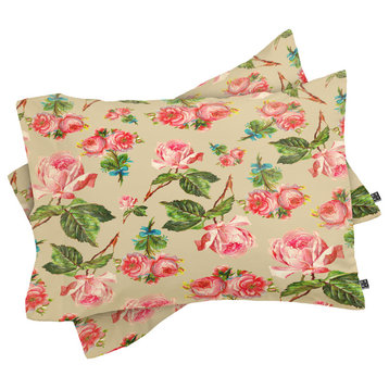 Deny Designs Allyson Johnson Dainty Floral Pillow Shams, Queen