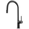 Isla Modern Kitchen Faucet With 2 Jets, Black