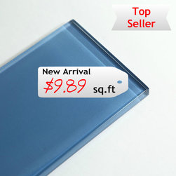Glass Subway Tile 3x6 Blue - Tile