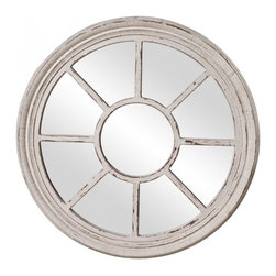 www.essentialsinside.com: desmond round gray framed wall mirror - Wall Mirrors