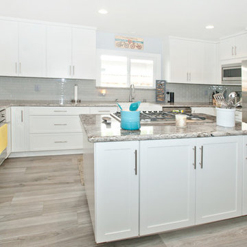 Santa Clara Transitional White & Grey Kitchen