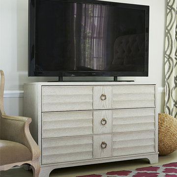 California Rustic Oak 3 Drawer TV Media Chest