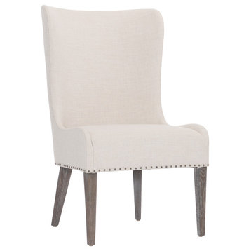 Bernhardt Albion Side Chair With Fully Upholstered Back