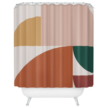Deny Designs The Old Art Studio Abstract Geometric 10 Shower Curtain