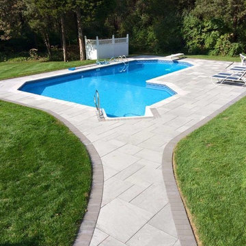 Pennington pool, raised patio and walkways