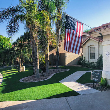 Queen Creek Custom Swimming Pool Building and Landscape Remodel