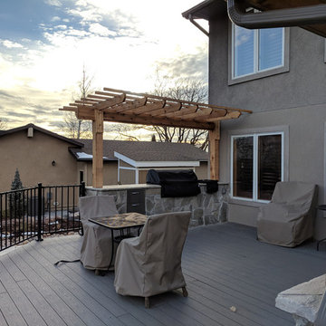 Farmington, UT Outdoor Kitchen & Cedar Pergola