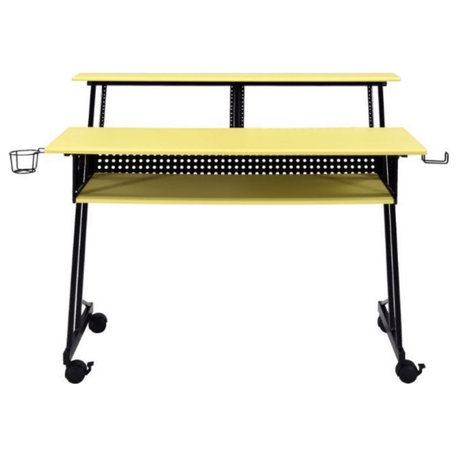 Ergode Music Recording Studio Desk Yellow & Black