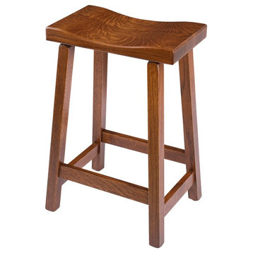 Rustic Urban Stool, Quarter Sawn Oak With Stain Options, Michael'S Cherry Stain