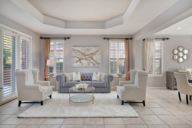Living room - traditional living room idea in Los Angeles