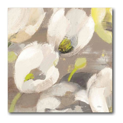 "Yellow & Gray Tulips" Wall Art - Paintings