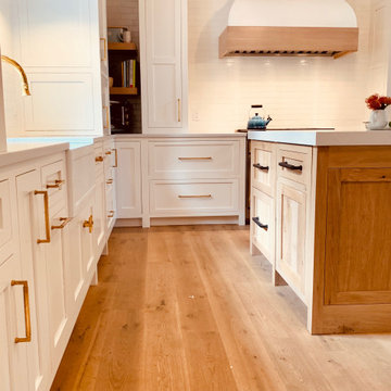 New Canaan White and Oak Kitchen