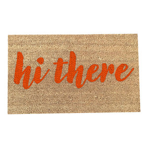 Hand Painted Palm Leaves Welcome Mat Tropical Doormats By