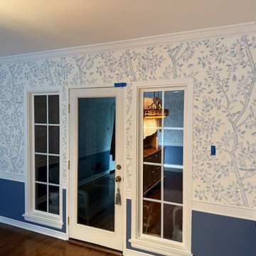 Wallpaper installation Living Room in Fresno