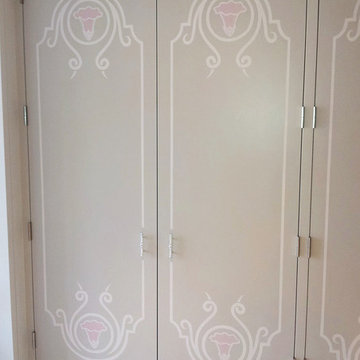 Hand painted Closet Doors