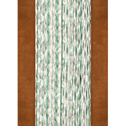 2-1/4" Thick Contemporary Mahogany Door Casting Glass - Front Doors