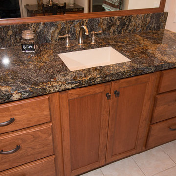Toffee/ Blue Storm Vanity
