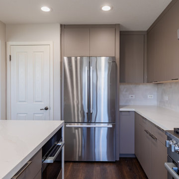 Saying goodbye to old cabinets and hello to a brand new kitchen.