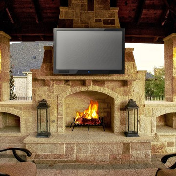Prosper, TX Cabana & Fireplace