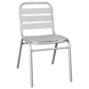 Silver Slat Back Chair