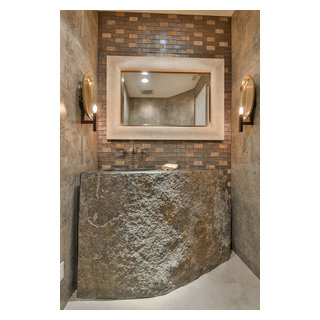 Indian Ridge Remodel - Rustic - Powder Room - Other - by Angela Wells ...