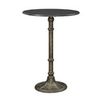 Bowery Hill Round Counter Height Dining Table in Russet and Bronze