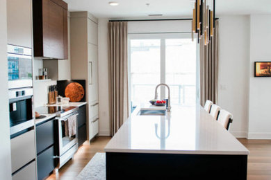 Inspiration for a modern home design remodel in Indianapolis