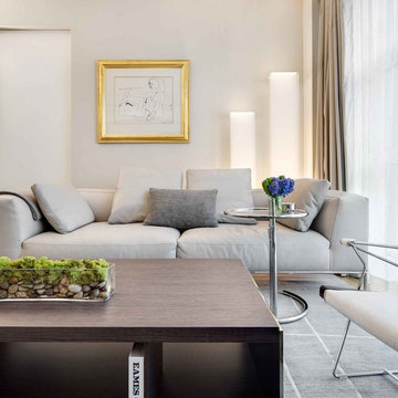 Living Room with Modern Coffee Table