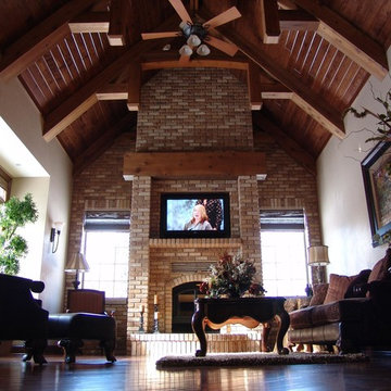Grand Living Room Television Install