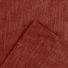 Lisa Solid Tailored Panel Pair with Ties, Red, 56"x84"