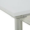 White Nesting Tables with Casters, Set of 3