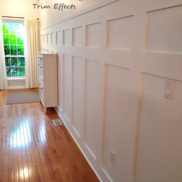 Double panel shaker style wainscoting.