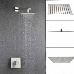 16" Brushed Nickel Rainfall Shower Head Set - Showerheads And Body Sprays