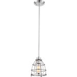 Nuvo Lighting - Nuvo Lighting Maxx - One Light Small Pendant, Polished Nickel Finish - Dimable: TRUE Warranty: 1 Year LimitedColor Temperature: 2700Lumens: 240CRI: 100* Number of Bulbs: 1*Wattage: 60W* BulbType: ST19 Medium Base* Bulb Included: Yes