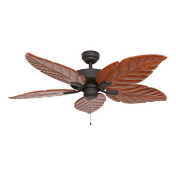52" Punta Cana Bronze Indoor Ceiling Fan with Remote Control