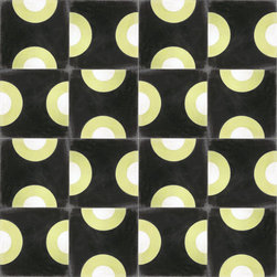 Green Dots Cement Tile - Wall And Floor Tile