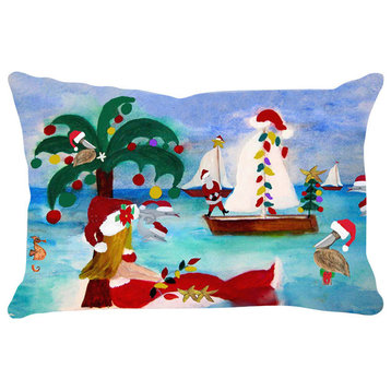 Holiday Pillow Sham, 30"x20", Boat Parade