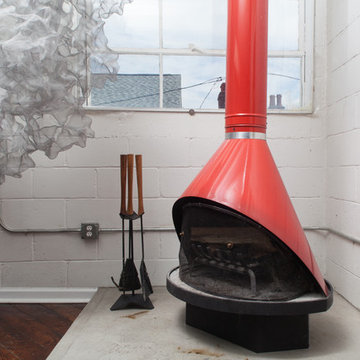 My Houzz: Artists Share a Colorful Industrial Loft and Studio