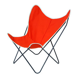 Large Sling Chair - Orange - Outdoor Lounge Chairs