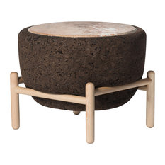 Magma Marble and Cork Coffee Table With Stand, Wide