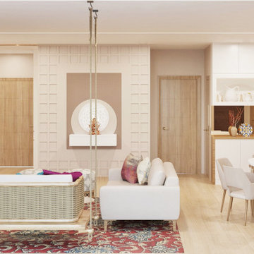 Traditional Living Room | Artis Interiorz | Bangalore