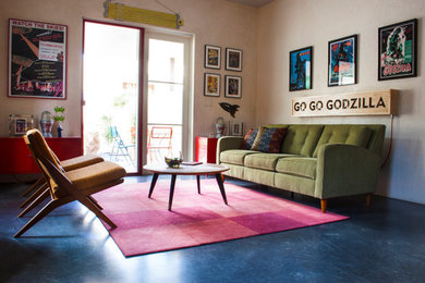 Living room - modern living room idea in Albuquerque