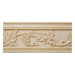 Inviting Home Inc. - Sonoma Carved Crown Molding, Bass Wood - Molding And Trim