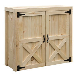 2 Door Wall Cabinet for Horse Barns - Outdoor Structures
