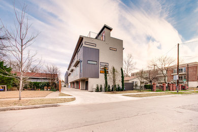 Inspiration for a contemporary home design remodel in Dallas