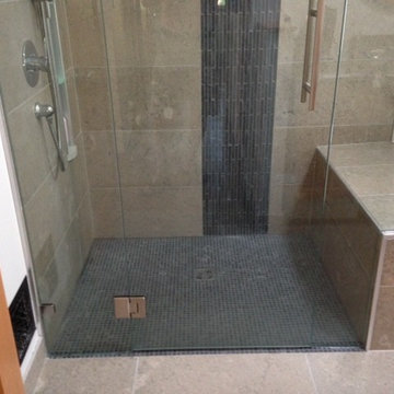 Shower floor and bench seat
