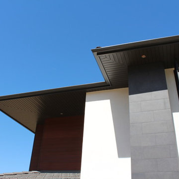 Temecula Ca. Soffit, Fascia, Gutters, Downspouts, Beam Cap, After Stucco